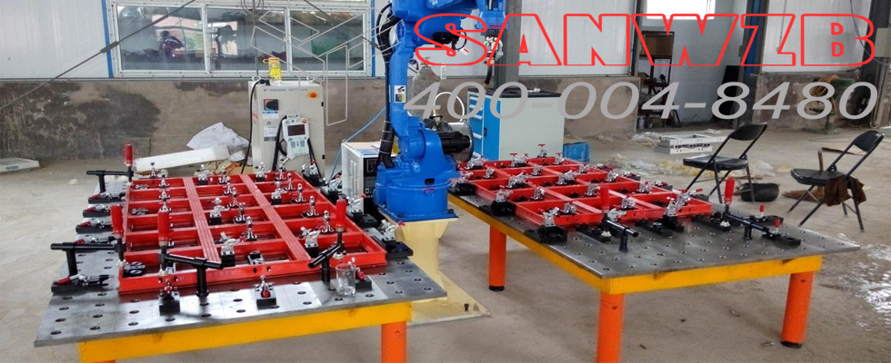东莞三威装备铝模板机器人双工位焊接工作站