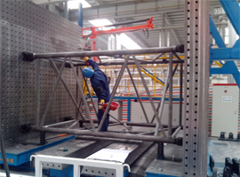 桁架臂通用柔性组对焊接工装系统解决方案